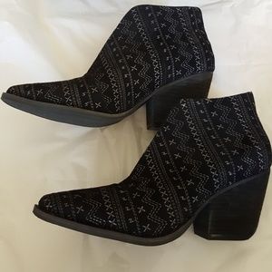 Amuse Society x Matisse Cruz Black & White Booties